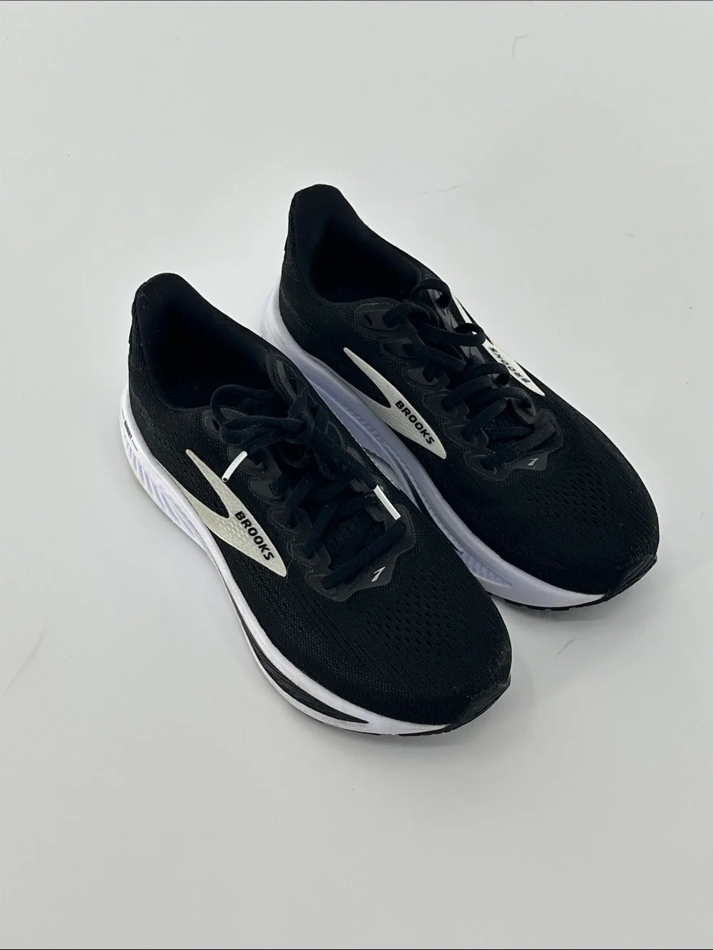 Brooks Men’s Black Athletic Shoes with White Accents
